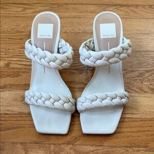 Dolce Vita Cream Braided Sandals